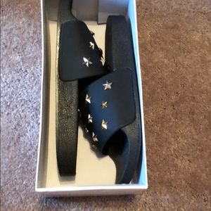 Sold. Brand new boutique sandals. Never worn.